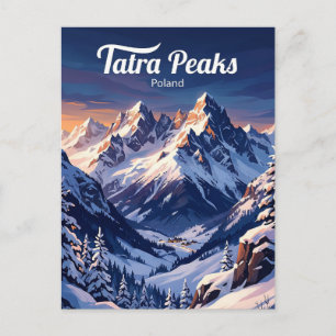 Tatra-gebergte Polen Briefkaart