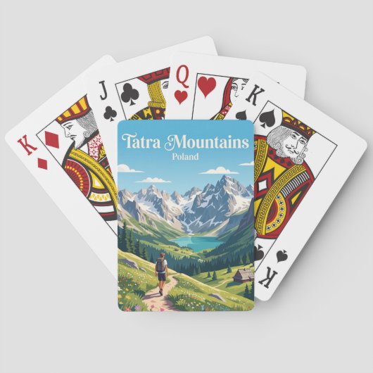Tatra-gebergte Polen Pokerkaarten (Achterkant)