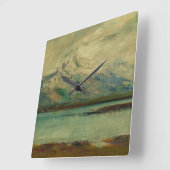 Tatra Mountain Landscape by Ladislav Mednyanszky Vierkante Klok (Hoek)