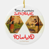 TATRA MOUNTAINS ZAKOPANE POLAND KERAMISCH ORNAMENT (Achterkant)