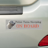 Tatra Sheepdog ON BOARD Bumpersticker (Op auto)