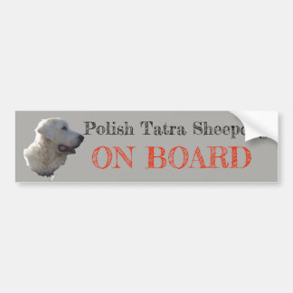 Tatra Sheepdog ON BOARD Bumpersticker