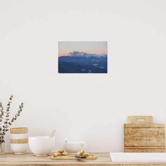Tatras bij zonsopgang poster (Keuken)