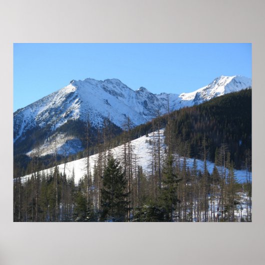 Tatras in de winter poster (Voorkant)