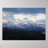 Tatras in de wolken poster (Voorkant)