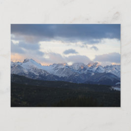 Tatras in het poster van de wolken briefkaart