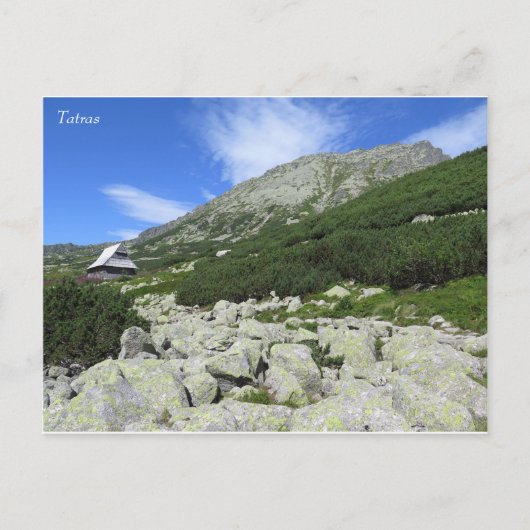 Tatras Poolse vijf meren vallei Briefkaart (Voorkant)