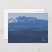 Tatras uitzicht briefkaart (Voorkant / Achterkant)