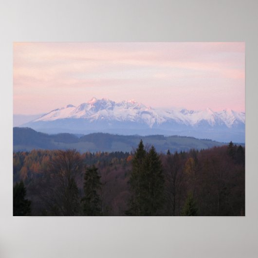 Tatras uitzicht van Beskids Poster (Voorkant)