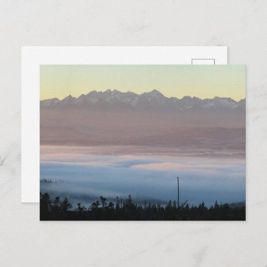 Tatras uitzicht van Gorce Briefkaart (Voorkant / Achterkant)