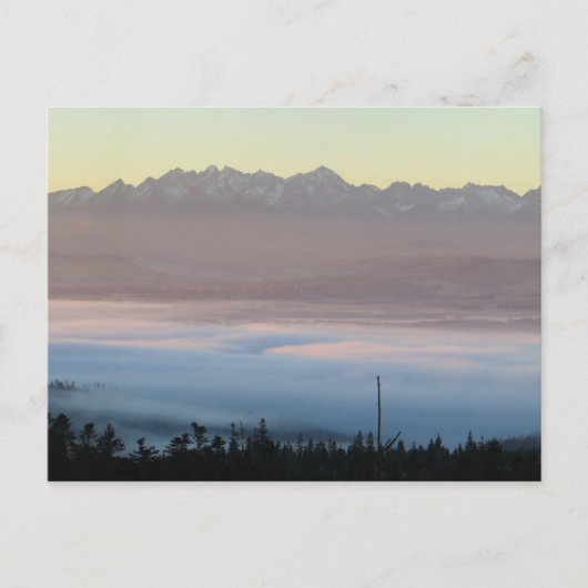 Tatras uitzicht van Gorce Briefkaart (Voorkant)