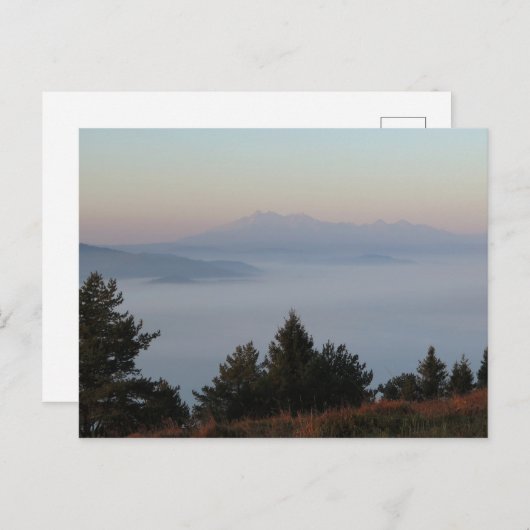 Tatras uitzicht van Pieniny Briefkaart (Voorkant / Achterkant)