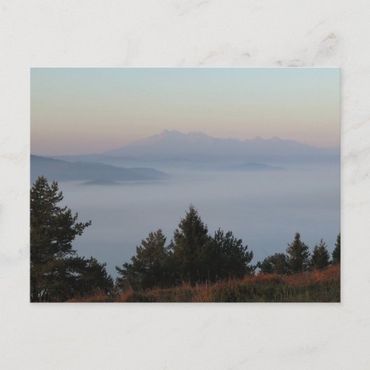 Tatras uitzicht van Pieniny Briefkaart (Voorkant)