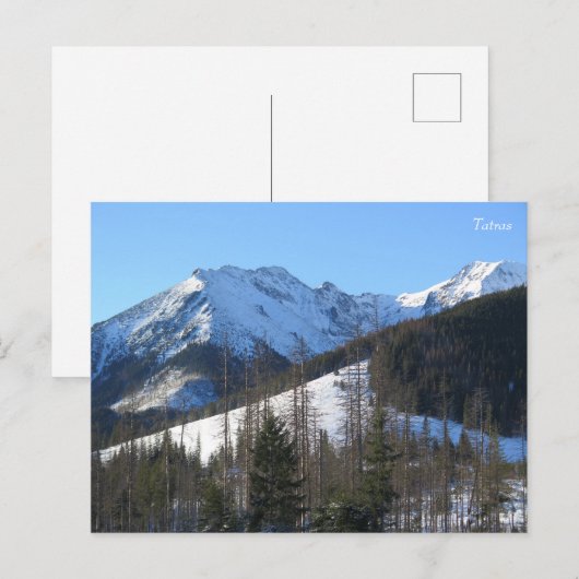 Tatras winter briefkaart (Voorkant / Achterkant)