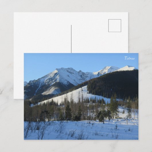 Tatras winter briefkaart (Voorkant / Achterkant)