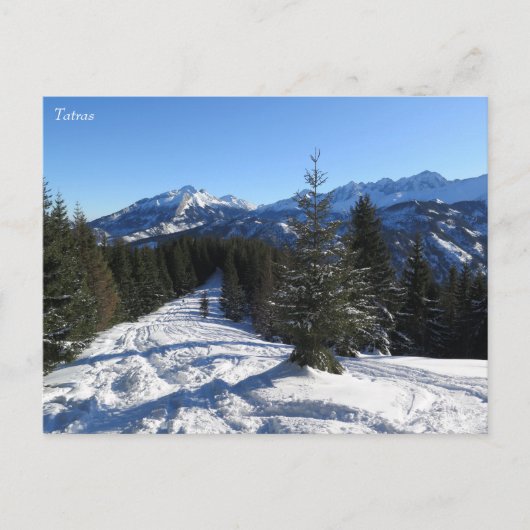 Tatras winter briefkaart (Voorkant)
