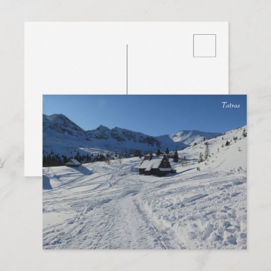 Tatras winter briefkaart (Voorkant / Achterkant)