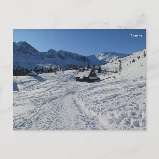 Tatras winter briefkaart (Voorkant)