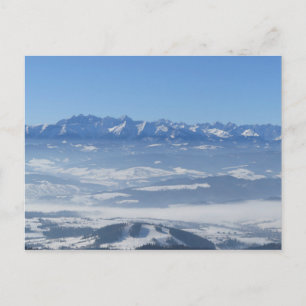 Tatras winterzicht vanuit Gorce Poster Briefkaart