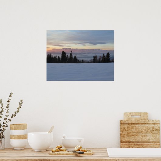 Tatras zonnopstijg poster (Keuken)