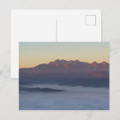 Tatras zonsopgang uitzicht van Pieniny bergen Briefkaart (Voorkant / Achterkant)