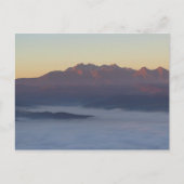 Tatras zonsopgang uitzicht van Pieniny bergen Briefkaart (Voorkant)