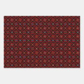 Tatreez Arabische Thobe Henna Kunstwerkpatroon Inpakpapier Vel (Voorkant 3)