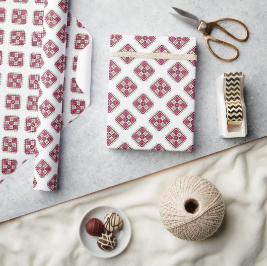 Tatreez Falastini Inpakpapier (Crafts)