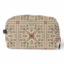 Tatreez patroon, beige geometrisch ornament