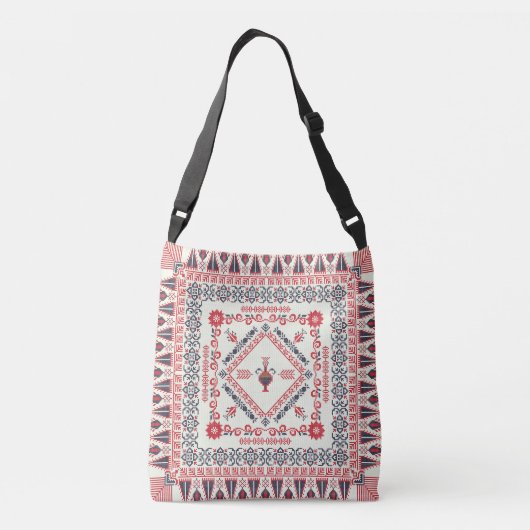 Tatreez-patroon crossbody tas (Achterkant)