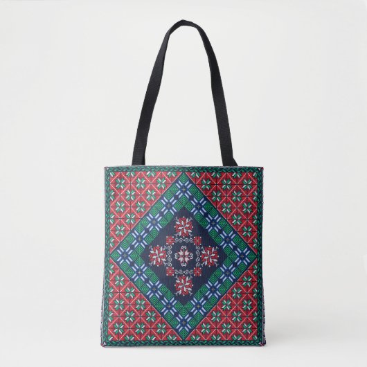 Tatreez-patroon  tote bag (Voorkant)