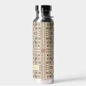 Tatreez pattern, beige geometric ornament waterfles (Links)