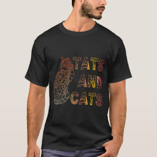 Tats And Cats T-shirt Kitten Tattoo Liefde T-shirt