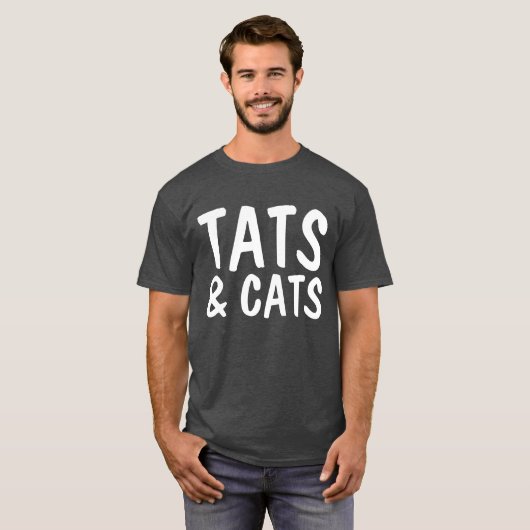 TATS EN CATS, TATTOO LOVER Cat T-shirts (Voorkant volledig)