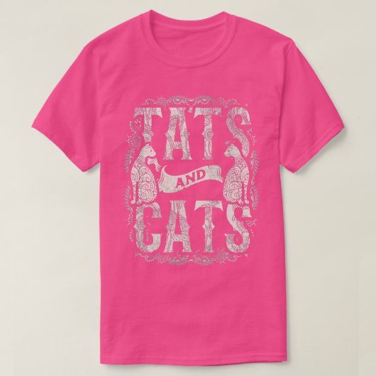 Tats en katten Tattooistisch Tattoo T-shirt (Design voorkant)