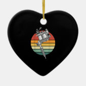 Tats Inked Tatted Tattoo Artist Gift Tattooer Retr Keramisch Ornament (Voorkant)