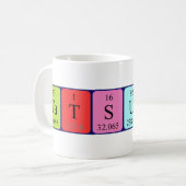 Tatsuki periodieke mok van de tabelnaam (Voorkant links)