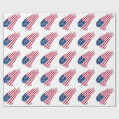 Tatted American Flag Cadeaupapier (Vlak)