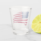 Tatted American Flag Shot Glas (Achterkant)