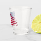 Tatted American Flag Shot Glas (Rechts)