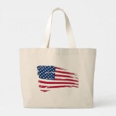 Tatted US Flag Grote Tote Bag (Achterkant)