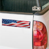 Tattered American Flag Bumpersticker (Op Truck)