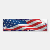 Tattered American Flag Bumpersticker (Voorkant)