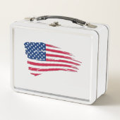 Tattered American Flag Lunch Box (Voorkant)