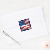 Tattered American Flag Sticker (Envelop)