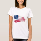 Tattered American Flag T shirt (Voorkant)