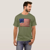  Tattered Betsy Ross American Flag T-shirt (Voorkant volledig)