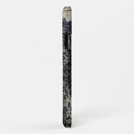  Tattered Black Torn Misused Wallpaper Case-Mate iPhone Case (Achterkant/rechts)