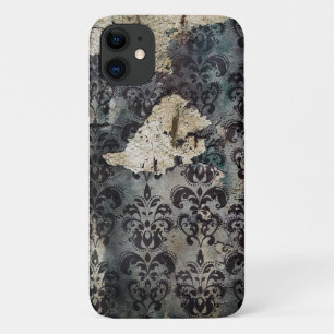  Tattered Black Torn Misused Wallpaper Case-Mate iPhone Case