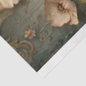 Tattered Floral, Kant vlinder, Stoffig blauw & Roz Tissuepapier (Detail)